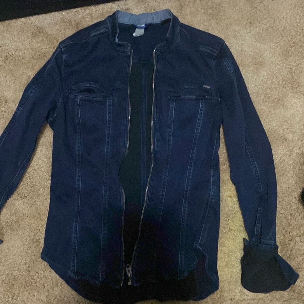 Size Small Denim G-STAR LYNN RAW CHOPPER SLIM Shirt